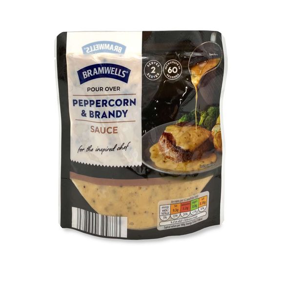 Pour Over Peppercorn & Brandy Sauce 170g Bramwells